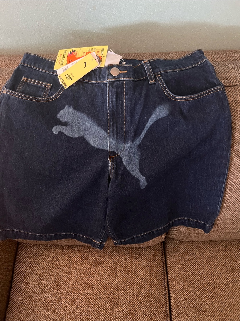 Mens Puma A$AP Rocky Denim Shorts (631066 01) Size 32